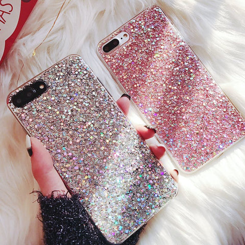 Silicone Bling Glitter Crystal Sequins  for Huawei