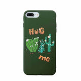 Candy Color Leaf Print Phone Case for iPhone