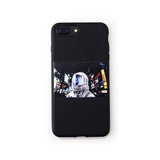 Candy Color Leaf Print Phone Case for iPhone