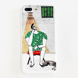 Candy Color Leaf Print Phone Case for iPhone