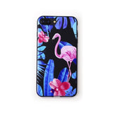 Candy Color Leaf Print Phone Case for iPhone