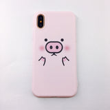 Candy Color Leaf Print Phone Case for iPhone