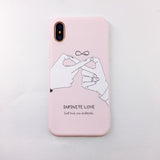 Candy Color Leaf Print Phone Case for iPhone