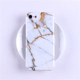 Glossy Marble Veins Phone Case For iPhone