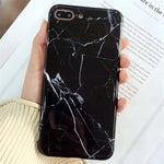 Glossy Marble Veins Phone Case For iPhone