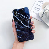 Glossy Marble Veins Phone Case For iPhone