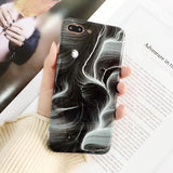 Glossy Marble Veins Phone Case For iPhone