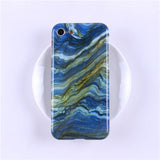 Glossy Marble Veins Phone Case For iPhone