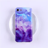 Glossy Marble Veins Phone Case For iPhone