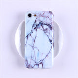 Glossy Marble Veins Phone Case For iPhone