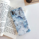 Glossy Marble Veins Phone Case For iPhone