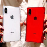 For iPhone Cases Silicone Tpu Soft Luxury Transparent Cover Coque