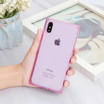 For iPhone Cases Silicone Tpu Soft Luxury Transparent Cover Coque