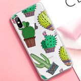Cute Cactus Pineapple Patterned Case For iPhone