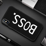 Silicone Cover Couple Case For iPhone