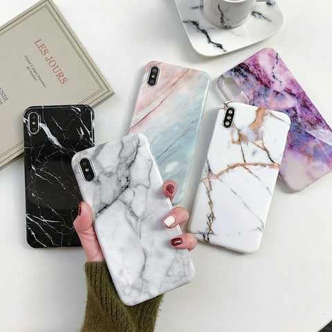 Marble Case on For iphone
