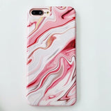 Candy Color Leaf Print Phone Case for iPhone