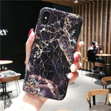 Marble Case on For iphone