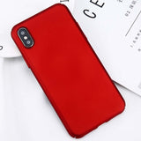 Slim Frosted Hard PC Back Cover For iPhone
