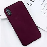 Slim Frosted Hard PC Back Cover For iPhone
