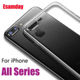 Luxury Clear Silicon Soft TPU Case For iPhone