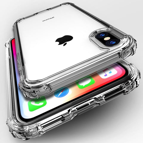 Shockproof Bumper Transparent Silicone  For iPhone